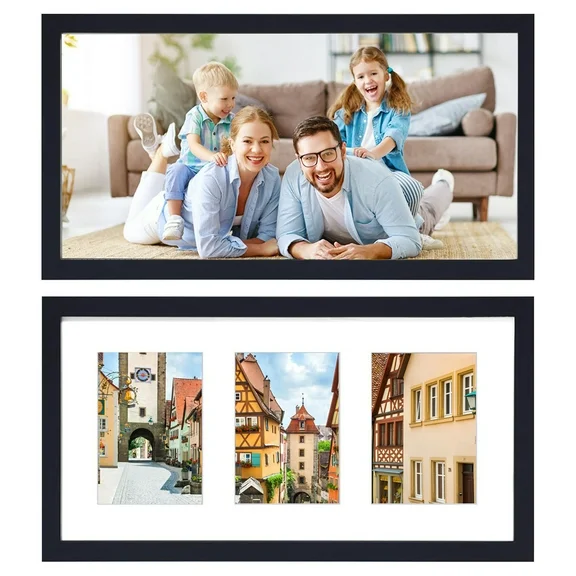 iMounTEK Picture Frame Displays Three 5"x7"Frame Opening Collage 10"x20" Collage, 2 Packs