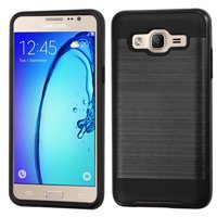 For Samsunge On5 Brushed Impact Armor Hybrid Hard Silicone Protector Case Cover